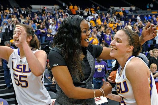 Georgetown women's basketball coach Tasha Butts, pictured here in 2013, died Monday, Oct. 23, 2023, after a two-year battle with breast cancer. The 41-year-old coach was diagnosed with advanced stage breast cancer in 2021. She stepped away from coaching Georgetown last month. 