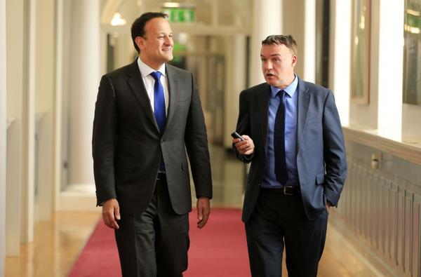 Leo with Eugene in Government buldings