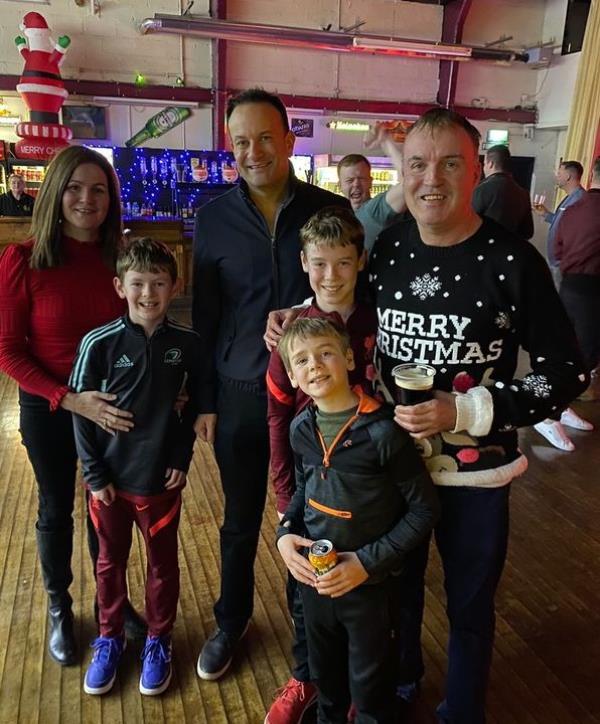 Our man Eugene with Leo Varadkar on a day out