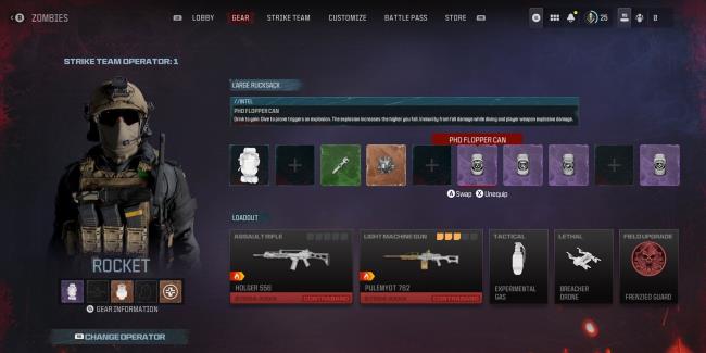 Modern Warfare 3 Zombies Strike Team Loadout