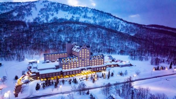 Club Med Kiroro Grand in Japan at night.