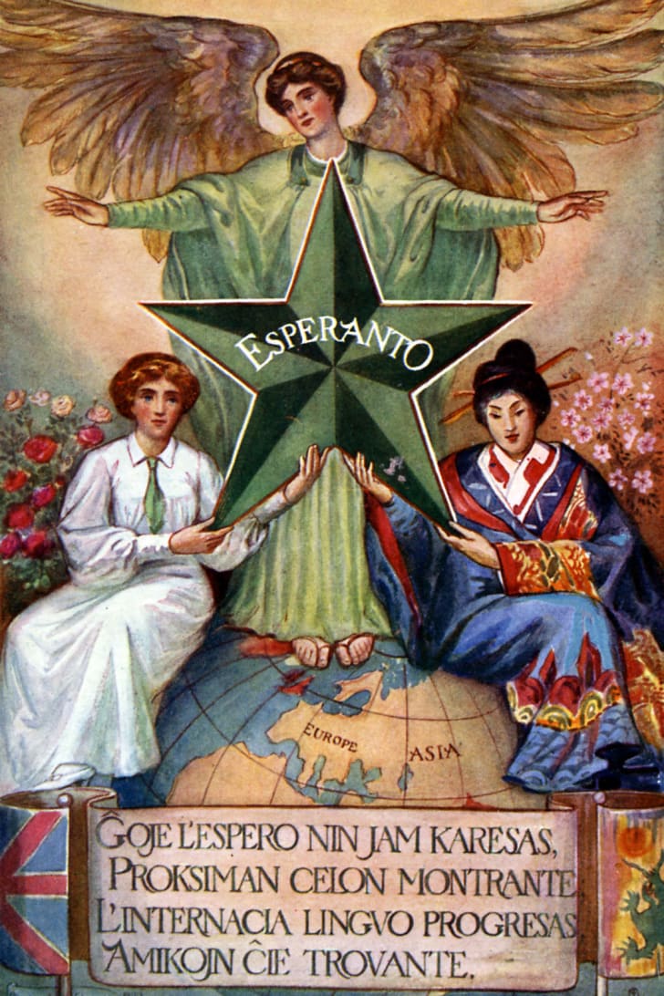 Esperanto postcard from Britain